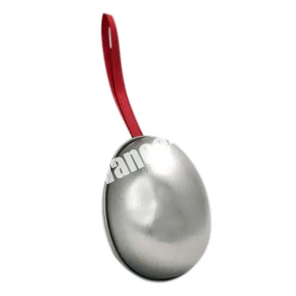 Tin box egg shape Christmas tin can Metal can egg ball customized