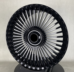 Jantes de voiture noires brillantes avec capuchons flottants 18 19 20 21 22 23 24 pouces, jantes en alliage forgé pour voitures particulières Mercedes <span class=keywords><strong>Audi</strong></span> - Product Image 3