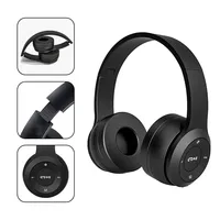 Headphone Lipat Nirkabel P47 Bluetooth 5.0 Over Ear Headset HiFi Bass Radio FM untuk Anak Perempuan Musik Gaming