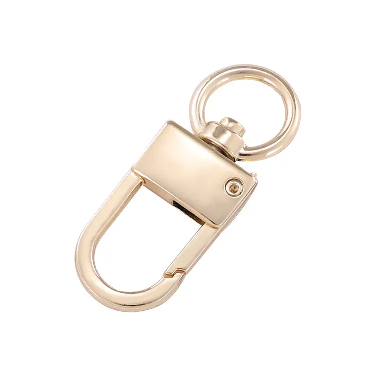 Rose Gold Leather Bag Handbag Hardware Accessories Set Wholesale 25mm 1 Inch D-ring Metal Pin Buckle Adjustable Swivel Snap Hook