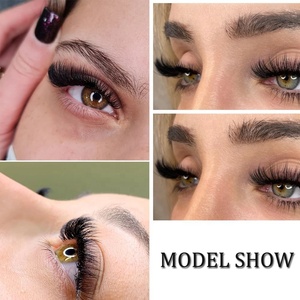 Venta caliente Belleza 0,03/0,05/0,07 C D Curl Easy Fanning Lashes Volumen Mega Extensión de pestañas Auto Blooming Pestañas hechas a mano - Product Image 6