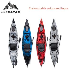 2025 Factory 12FT Fin Drive Kayak Pedal Kayak HDPE Water Craft para uso <span class=keywords><strong>de</strong></span> una persona para <span class=keywords><strong>pesca</strong></span> al aire libre y juegos <span class=keywords><strong>de</strong></span> agua - Product Image 6
