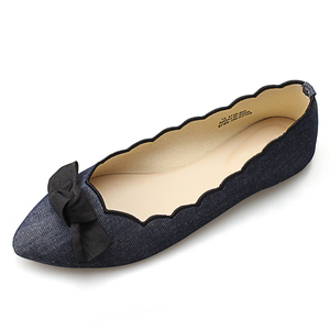 Zapatos planos con lazo para mujer, calzado moderno con bordado de ondas, <span class=keywords><strong>2022</strong></span> - Product Image 5