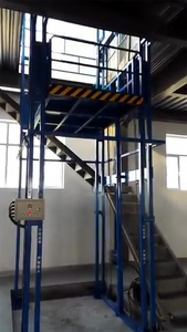 Lift Bangunan Listrik Dalam dan Luar Ruangan, Lift Kargo 6M 8M 10M 12M untuk Rumah Gudang Tanaman - Product Image 3