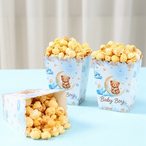 10 boîtes à pop-corn et bonbons Microstar pour adolescents, fournitures de fête d'<span class=keywords><strong>anniversaire</strong></span>, décorations intérieures portables en papier, nouvelle arrivée - Product Image 4