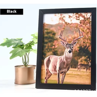 Marco de fotos de madera medio MDF de 7 pulgadas, pantalla Simple montada en la pared para Decoración de cocina del hogar para accesorios de adornos de cumpleaños