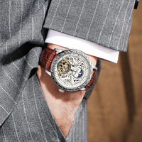 Montre mécanique automatique authentique pour homme, étanche, lumineuse, avec tourbillon Express Live Explosions
