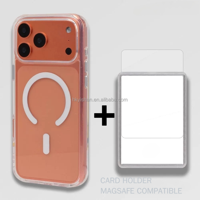 New Design High Quality Magnetic Card Holder TPU Case for 17 Pro Max/Pro Pokmon Sports PTCG Card Sleeve for