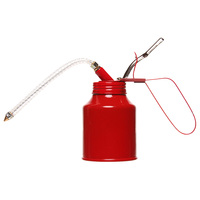 Huileur de pompe de type pistolet en métal 350ML huile de lubrification haute pression peut pompe à gâchette à main avec bec/buse rigide ou flexible