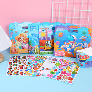 <span class=keywords><strong>Livre</strong></span> d'autocollants éducatifs écologiques pour enfants GF, <span class=keywords><strong>livre</strong></span> d'activités personnalisé avec 4 scènes, <span class=keywords><strong>livre</strong></span> d'autocollants réutilisables portables pour bébés - Product Image 1