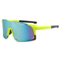 À la mode 100% UV coupe-vent Sport cyclisme miroir lentille une pièce grandes lunettes pour hommes équitation Viper lunettes de soleil avec Logo personnalisé
