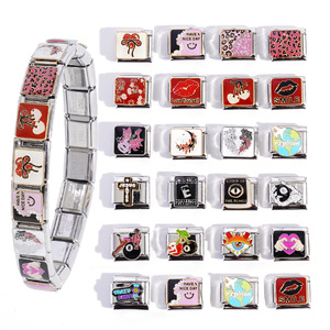 Pulsera Modular Italiana de Acero Inoxidable, Unisex, con Eslabones Desmontables, Accesorios de Joyería DIY - Product Image 1