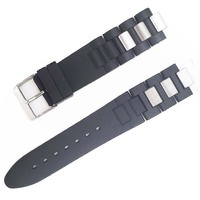 Nouveau produit de remplacement en caoutchouc de silicone couleur noire 20 MM bracelets de montre pour montre de voiture 21