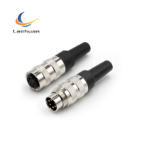 LECHUAN AISG C091 Amphenol Binder Factory Metal 5Pin 7P IP67 Screw Sensor Female Plug M16 Waterproof Circular Signal Connector