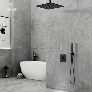 Juego de Ducha Empotrado Dipsi Xi Di con Cabezal Cuadrado Tipo Lluvia y Válvula Mezcladora, Fácil Instalación en Pared - Product Image 4