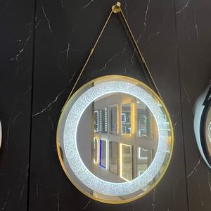 Le nouveau miroir <span class=keywords><strong>de</strong></span> maquillage minimaliste nordique best-seller 2025 miroir mural suspendu à ceinture miroir intelligent à LED pour salles <span class=keywords><strong>de</strong></span> bains et toilettes - Product Image 1