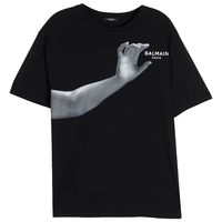 T-shirts pour hommes, écologiques, tissés, unis, teints, personnalisables, extra larges, unisexes, décontractés, noir et blanc, 300 grammes