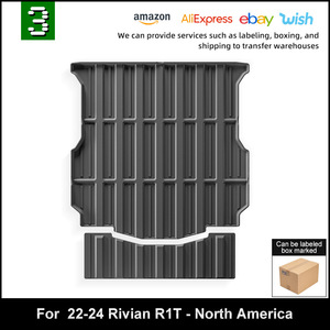 Alfombrilla de almacenamiento para maletero de coche de TPE, resistente al desgaste, antideslizante, impermeable, para <span class=keywords><strong>camioneta</strong></span> Rivian R1T - Product Image 6
