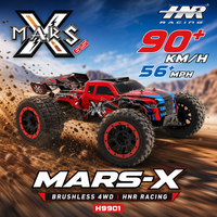 HNR H9901 MARS-X Camion monstre RC brushless 6S à l'échelle 1/8, vitesse maximale de 56+ MPH, voiture tout-terrain, Hobbywing 150A ESC, servo 25KG, RTR