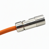 Connecteur M23 6/8 broches, câble d'alimentation pour servomoteur, étanche IP67, fiche circulaire blindée, contact à sertir, OEM