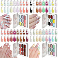 Nouveau Gel UV de Salon à Effet Macaron Dégradé et Tacheté, Longue Durée, Non Toxique, pour Lampe LED, Personnalisable avec Logo, pour Peinture d'Ongles