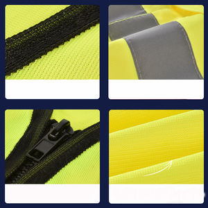 <span class=keywords><strong>Gilet</strong></span> de sécurité réfléchissant multicolore haute visibilité certifié ANSI Classe 2 EN13356 imperméable et chaud avec logo personnalisé pour la construction - Product Image 4
