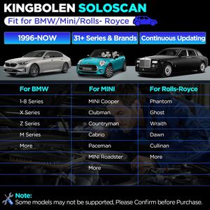 Outil de diagnostic Bluetooth KINGBOLEN Soloscan pour BMW, analyse complète du système, codage ECU, noir - Product Image 4