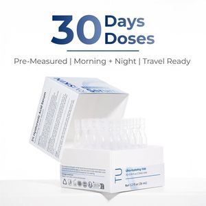 Siero all'Acido Ialuronico Idratante in Fiala, Booster per Pelle Luminosa, Anti-Età - Idratazione 24 Ore - Riparazione della Pelle del Viso - Product Image 3