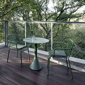 Ensemble de salle à manger d'extérieur Design moderne nordique Chaises de <span class=keywords><strong>table</strong></span> de patio pour balcon Villa Étanche <span class=keywords><strong>Petite</strong></span> <span class=keywords><strong>table</strong></span> <span class=keywords><strong>ronde</strong></span> en métal - Product Image 6