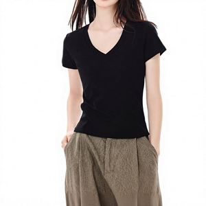 Nueva tendencia de moda casual europea y americana 2025, camiseta de manga corta con cuello redondo y estampado de letras - Product Image 3