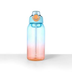 1L 32Oz Innovative Sports Outdoor Fitness Gym Taste the Fruit Flavor Flavored Plastic Water <b>Bottle</b> With <b>Straw</b> - Product Image 4