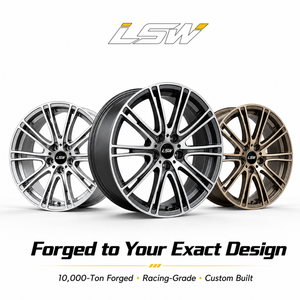 ล้อฟอร์จขอบลึกแบบหลายก้าน ขนาด 18 19 20 นิ้ว รุ่น LS8131 5x114.3 5x120 5x112 สีดำเงา ขอบขัดเงา สำหรับ BMW Audi VW Golf - Product Image 5