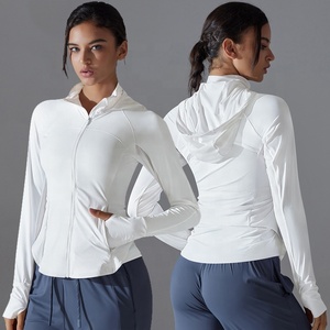 Femmes UPF 50 + Protection solaire 7A Antibactérien <span class=keywords><strong>Anti</strong></span>-odeur Outdoor Cool Hiking Golf <span class=keywords><strong>UV</strong></span> Hooded Sport Athletic Jacket With Pocket - Product Image 5