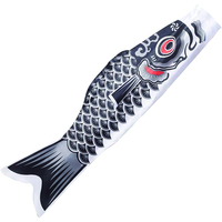 Bendera Ikan Koi Jepang, Karpet Angin Ikan Mas, Koinobori Tradisional Jepang, Bendera & Spanduk Gantung untuk Hari Anak