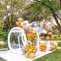 Tente à bulles gonflable 3m 4m 5m avec souffleur à canal, tente à bulles gonflable en PVC, globe transparent, dôme igloo transparent