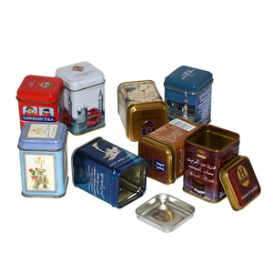 Food Grade Airtight Hinged Tin Metal Box With Clip Lid Tin Box 500ml Customized Logo Coffee Tea Tin Can