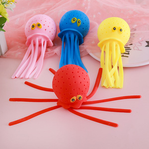 ของเล่นบีบน้ำรูปปลาหมึกหลากสี JOTOYS ของเล่นคลายเครียด ของเล่นอาบน้ำ ของตกแต่งห้องอาบน้ำ ของขวัญฤดูร้อน - Product Image 4