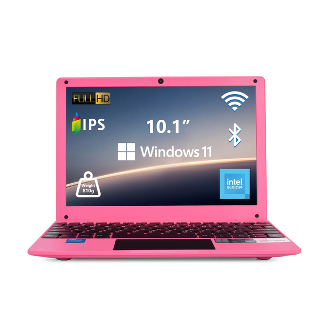 Wholesale HL 10-Inch IPS Mini Laptop Intel N4000 8GB RAM 128GB SSD Windows 11 Pro Wireless 1-Year Warranty Students Home Use