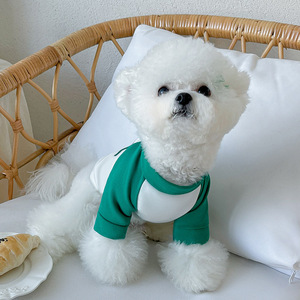 Ropa para mascotas, chaleco deportivo para perros y gatos, talla 45, verde, con cremallera y forro polar, cómodo para todas las estaciones - Product Image 3