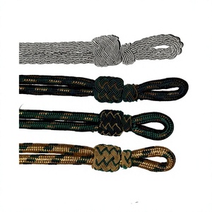 Cordon torsadé 3 brins en or, Mylar ou soie, finition enduite, haute ténacité, pour macramé, usage cérémoniel classique - Product Image 4