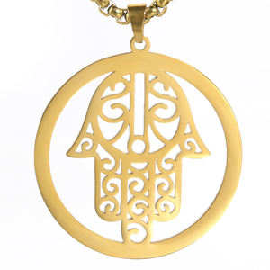 Collier <span class=keywords><strong>main</strong></span> Hamsa amulette pour femmes, collier oeil porte-bonheur, <span class=keywords><strong>pendentif</strong></span> ras du cou, bijoux religieux - Product Image 6