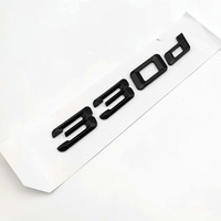 Autocollant 3D en ABS chromé noir pour lettres et chiffres de coffre arrière, emblème logo 330i/330d pour accessoires E39/E46/E90/F30 Chiwang