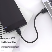 Kabel Data USB3.0 Tipe-C Micro USB High-Speed 5Gbps untuk Hard Drive, Konektor USB-A ke Micro USB untuk Transfer Data HDD Mobile