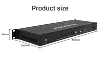 Contrôleur de mur vidéo HDMI 4K/8K 1 entrée 6 sorties, disposition irrégulière, stockage 64 Go, 10 couches PIP, RS232 pour affichage numérique et exposition
