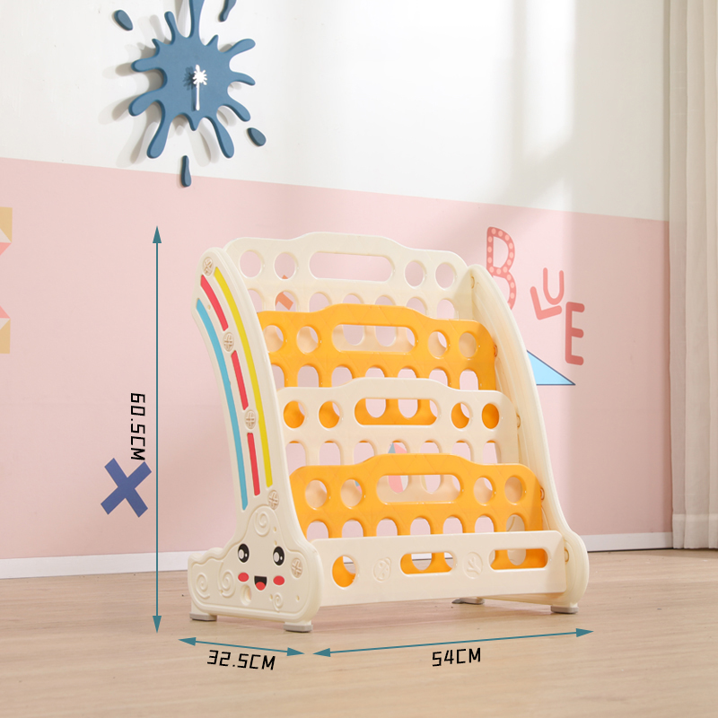 Треугольная детская Современная книжная полка детский пластиковый цветной книжный шкаф