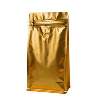 Sachets de café à fermeture éclair à huit soudures latérales, impression héliogravure, résistants à l'humidité, refermables, pochettes verticales personnalisables pour sushis, aliments pour animaux de compagnie et conserves