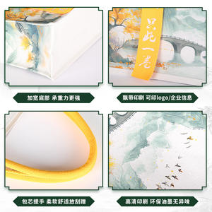 กระเป๋าโท้ทแบบสะพายหลังคุณภาพสูง รีไซเคิลได้ เป็นมิตรกับสิ่งแวดล้อม พิมพ์โลโก้ วัสดุผ้าแคนวาส หูหิ้วแบบยาว ปรับแต่งได้ เหมาะสำหรับเป็นของขวัญ - Product Image 4