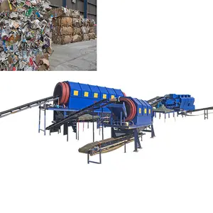 Dispositif de recyclage complet des déchets 200T/D, recyclage des déchets solides urbains, ligne de tri