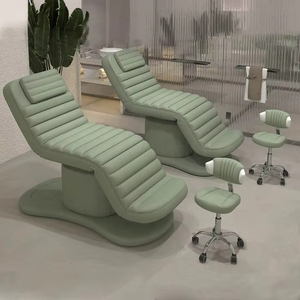 Mattress Curved Ergonomic Salon Furniture Eyelash Lash Facial Beauty Bed Massage Table Desk Luxury Eyebrow Bed for Facial Beauty - Product Image 4