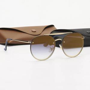 نظارات شمسية عالية الجودة بعدسات زجاجية معدنية للرجال ، نظارات بتصميم علامة تجارية فاخرة شهيرة ، نظارات شمسية للنساء ، نظارات شمسية للطيران مع صندوق - Product Image 5